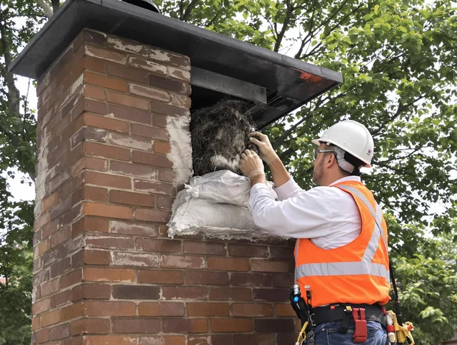 Humane removal of debris and animals by Upper Arlington Chimney Sweep in Upper Arlington, OH