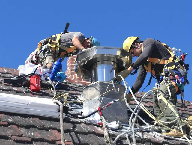 Protective chimney cap installed by Upper Arlington Chimney Sweep in Upper Arlington, OH