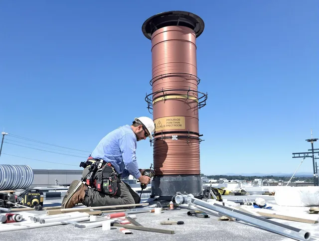 Installed chimney liner by Upper Arlington Chimney Sweep in Upper Arlington, OH