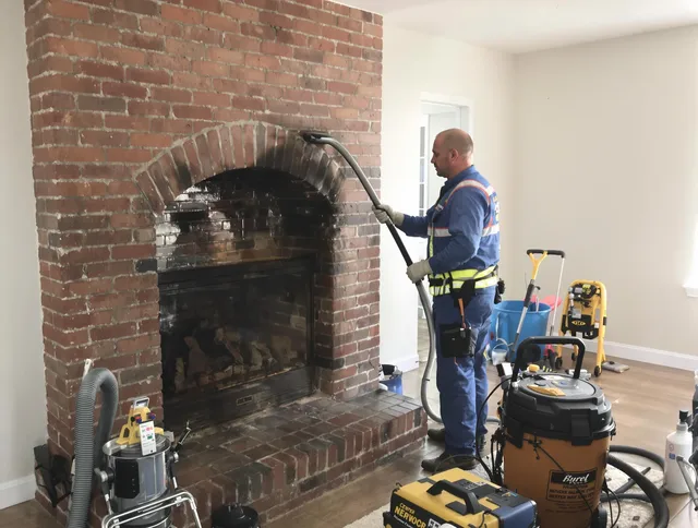 Upper Arlington Chimney Sweep expert performing detailed chimney sweep in Upper Arlington, OH