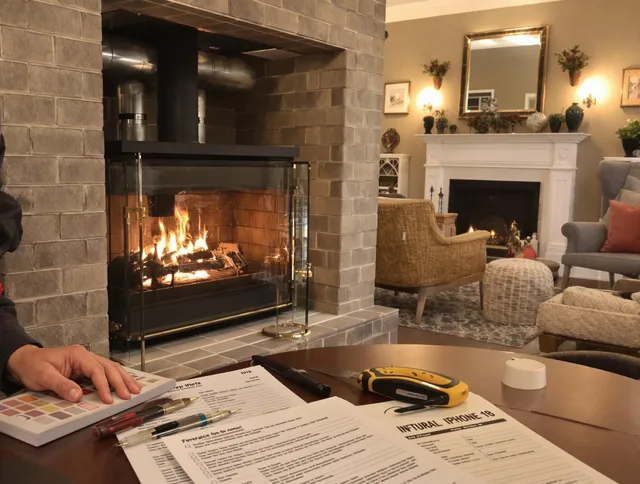 Upper Arlington Chimney Sweep verifying fireplace safety measures in Upper Arlington, OH