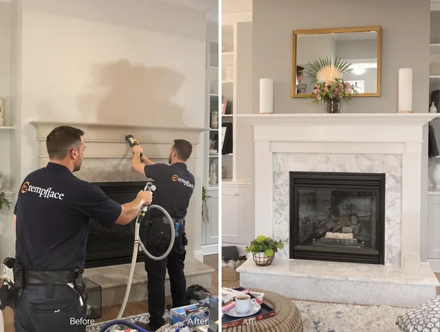 Professional soot removal by Upper Arlington Chimney Sweep team in Upper Arlington, OH